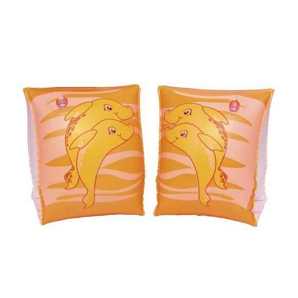 H2O Go! Kids Armbands Floaties, Dolphins, Ages 3-6, 6.5" x 5" x 6" Inflated - Picture 1 of 4